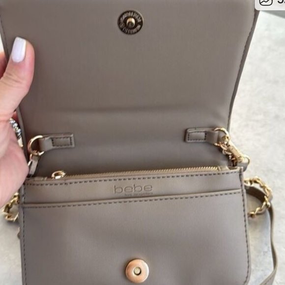 Bebe Tan Quilted Women's Bag Set - Picture 9 of 9